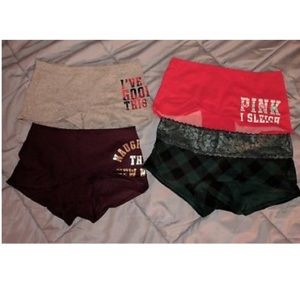 4 pairs holiday undies boyshorts